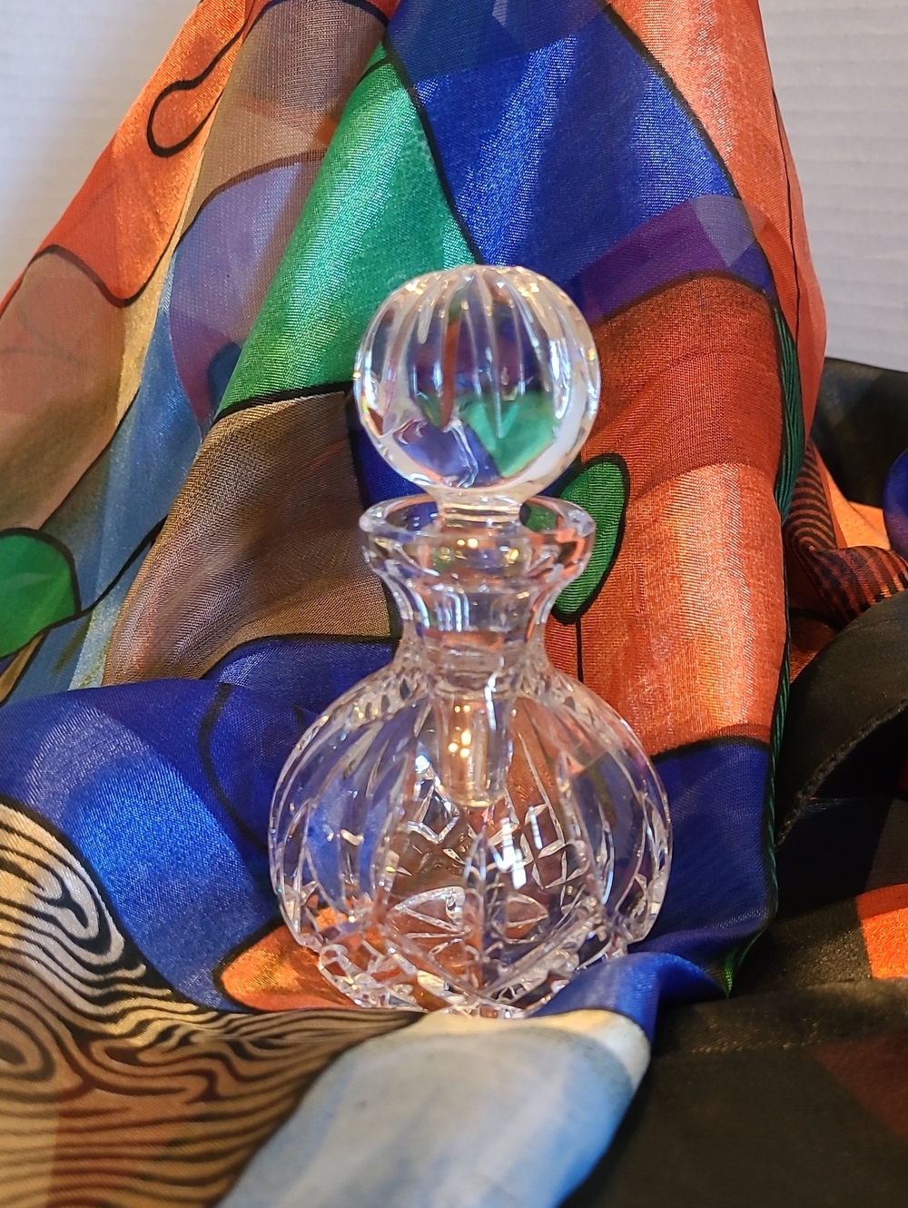 GALWAY Crystal Bottle - Clear Cut LEAD CRYSTAL